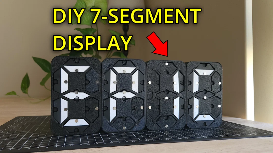 Màn hình hiển thị 7 thanh cơ điện in 3D - Image 1