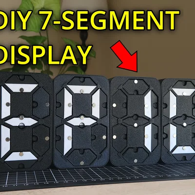 Màn hình hiển thị 7 thanh cơ điện in 3D