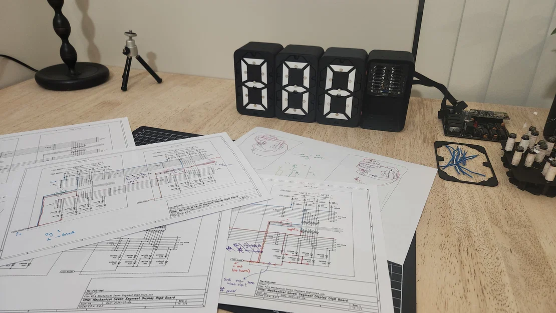 Màn hình hiển thị 7 thanh cơ điện in 3D - Image 7