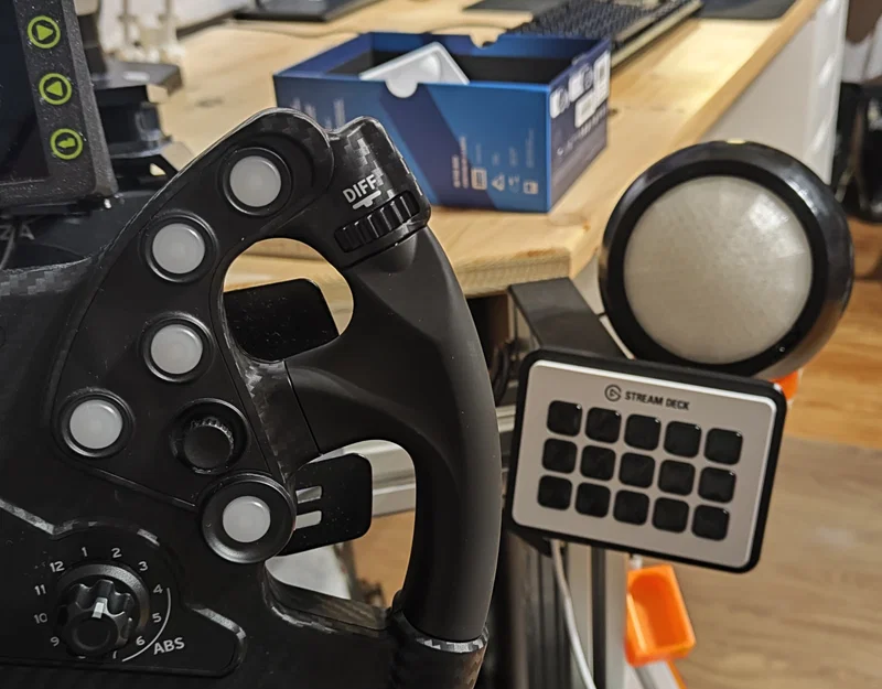 Ngàm gắn Streamdeck MK2 cho giàn máy Simracing chuyên nghiệp - Image 1