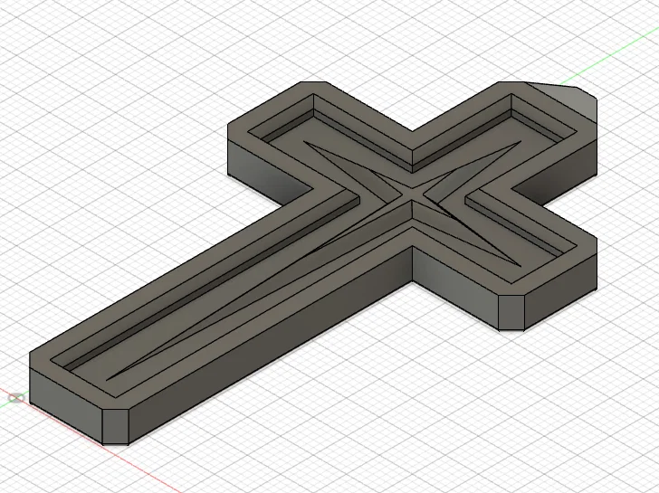 Mẫu dây chuyền thánh giá 3D tinh tế dễ in cho mọi nhu cầu - Image 1