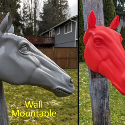 Mô hình đầu ngựa treo tường độc đáo