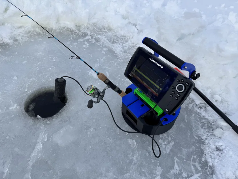 Helix 7 Ice shuttle - Khung in 3D cho máy câu cá trên băng - Image 1