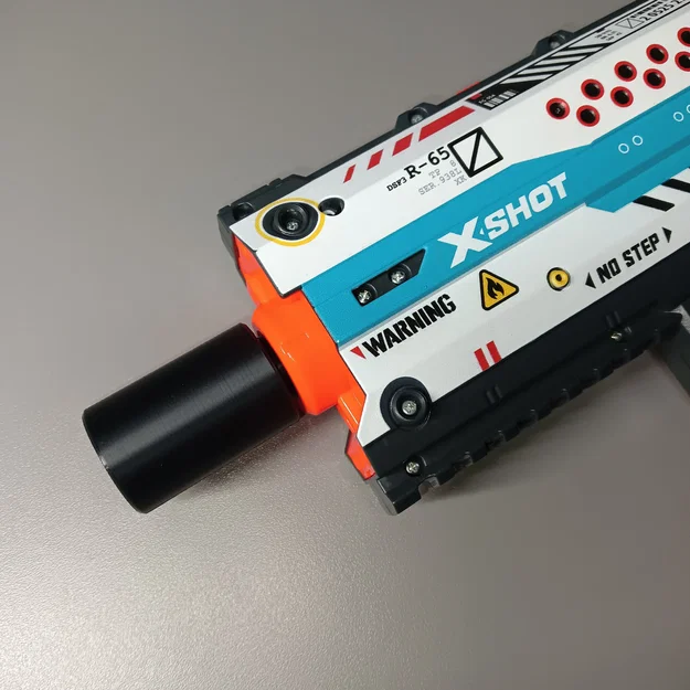 Nòng SCAR (hoặc nòng giả) phong cách ống giảm thanh cho X-Shot Fury-X - Image 1