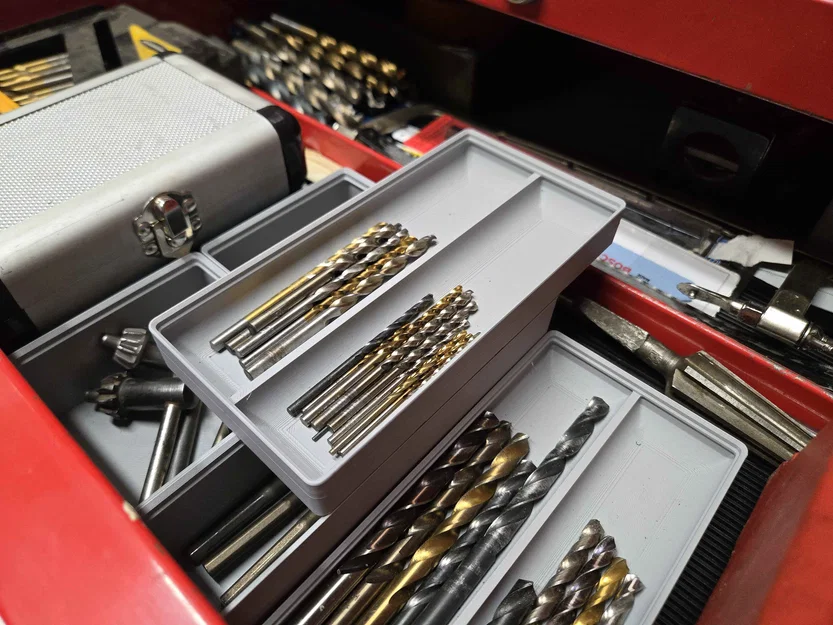 Khay Đựng Mũi Khoan Gridfinity 2x4 - Gọn Gàng, Tiện Lợi Cho Xưởng - Image 1