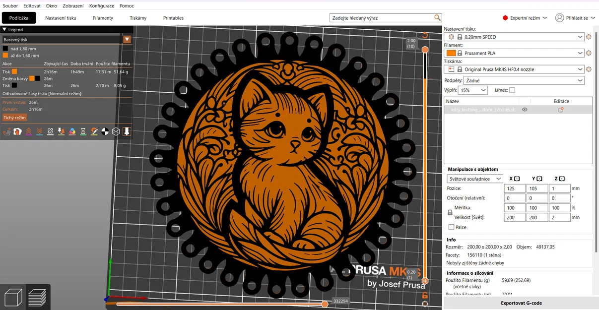 Đế lót giỏ đan móc họa tiết chú mèo 20cm (32 lỗ) - Phụ kiện handmade - Image 4