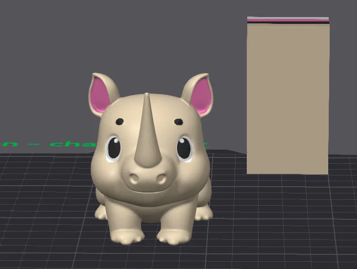 Mô hình Rino Chibi Multicolor đáng yêu cho máy in 3D - Image 2