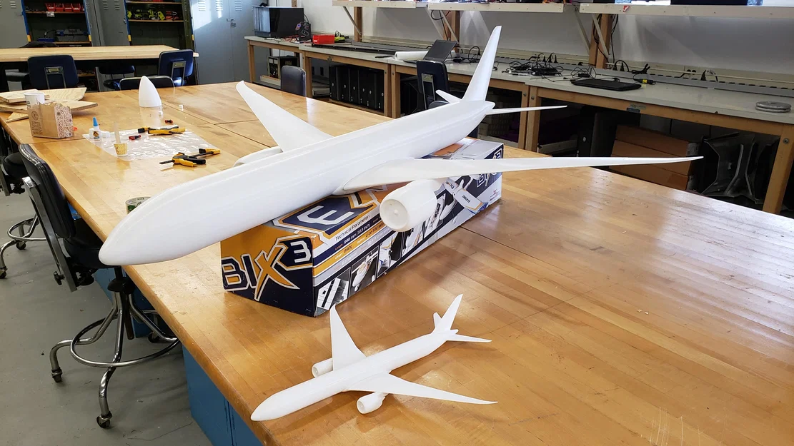 Mô hình máy bay Boeing 777-9X tỉ lệ lớn (1:50) - Image 1