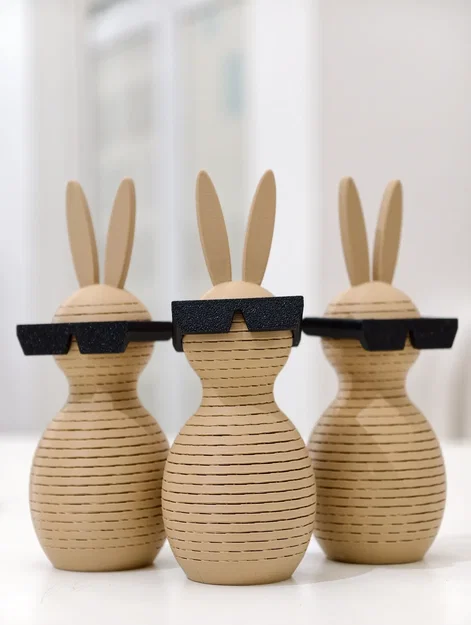 Mô hình chú thỏ lò xo (Bunny Slinky) dễ thương cho in 3D - Image 1