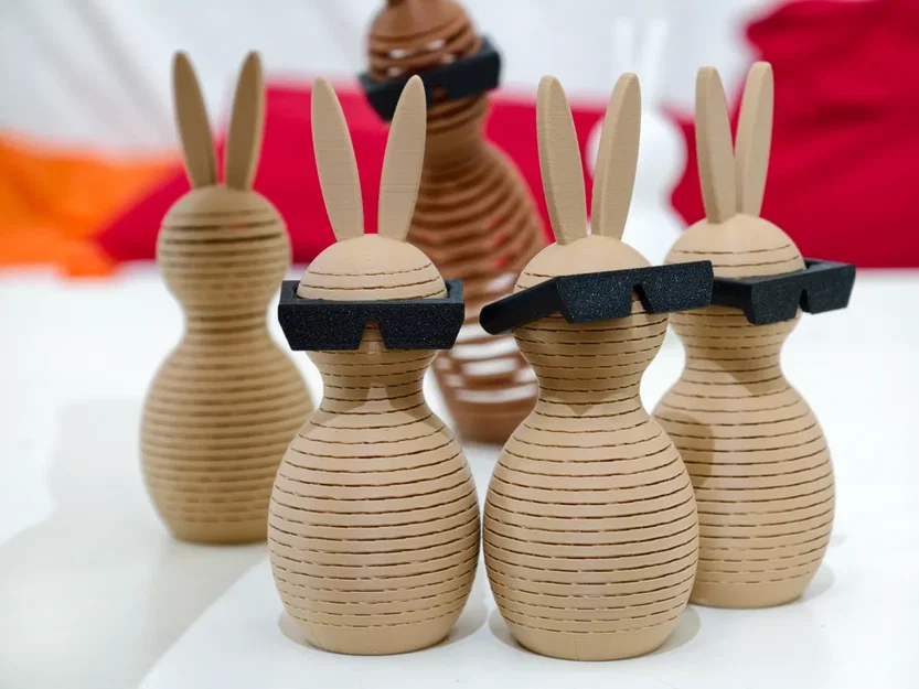 Mô hình chú thỏ lò xo (Bunny Slinky) dễ thương cho in 3D - Image 2