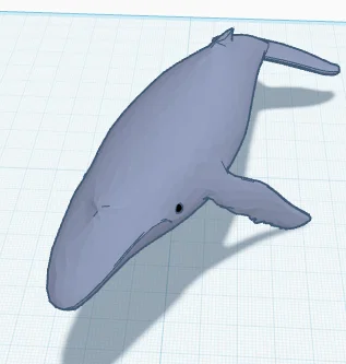 Mô hình chú cá voi Big Boy Whale đáng yêu cho máy in 3D - Image 1