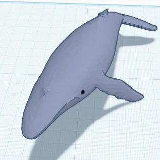 Mô hình chú cá voi Big Boy Whale đáng yêu cho máy in 3D