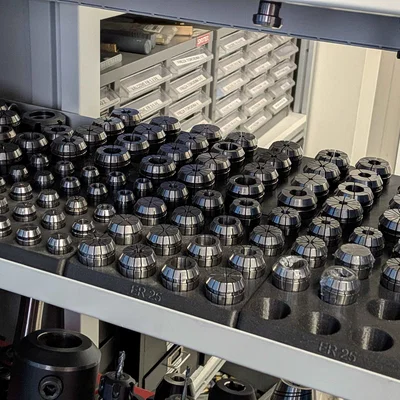 Bộ khay sắp xếp đầu kẹp collet ER8 - ER40 cho máy CNC