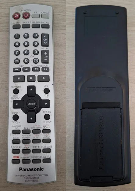 Nắp đậy pin cho điều khiển từ xa Panasonic EUR7722x30 - File in 3D - Image 2