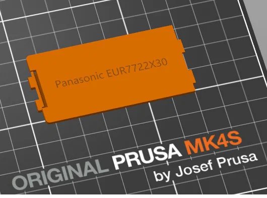 Nắp đậy pin cho điều khiển từ xa Panasonic EUR7722x30 - File in 3D - Image 3