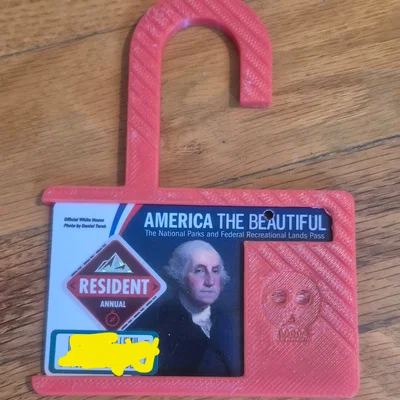 Giá treo thẻ America the Beautiful Pass (Phiên bản bảo mật)