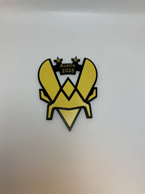 Mô hình huy hiệu Vitality vô địch CS Austin 2025 in 3D độc đáo - Image 1