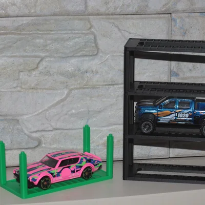 Kệ trưng bày lắp ghép cho xe mô hình 1/64