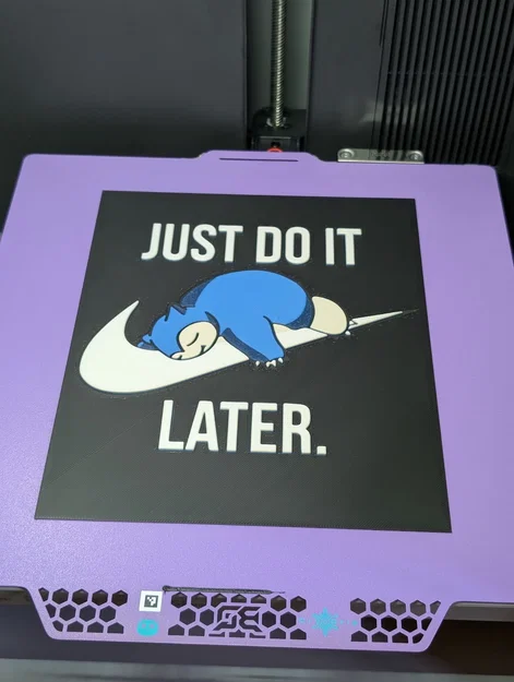 Mô hình Hueforge Snorlax: Just Do It... Later - Image 1