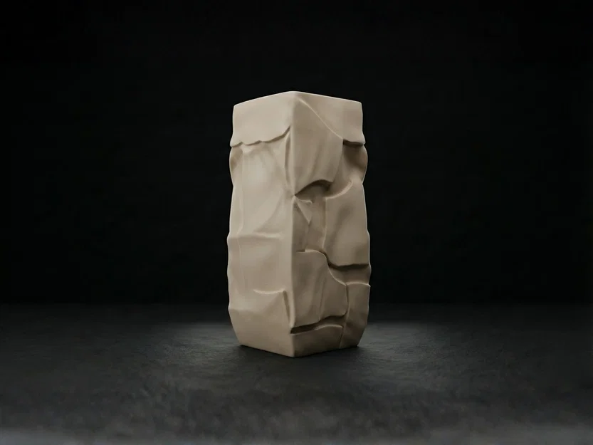 Bình hoa Cracked Stone - Thiết kế hữu cơ mang phong cách Wabi-Sabi - Image 3