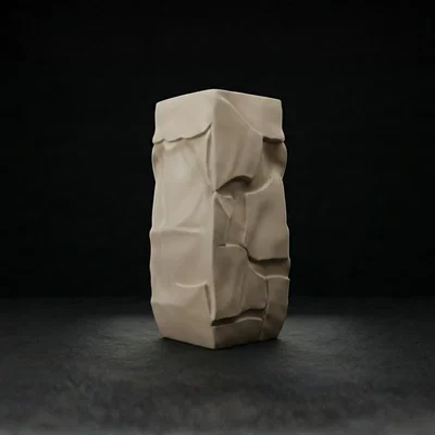 Bình hoa Cracked Stone - Thiết kế hữu cơ mang phong cách Wabi-Sabi