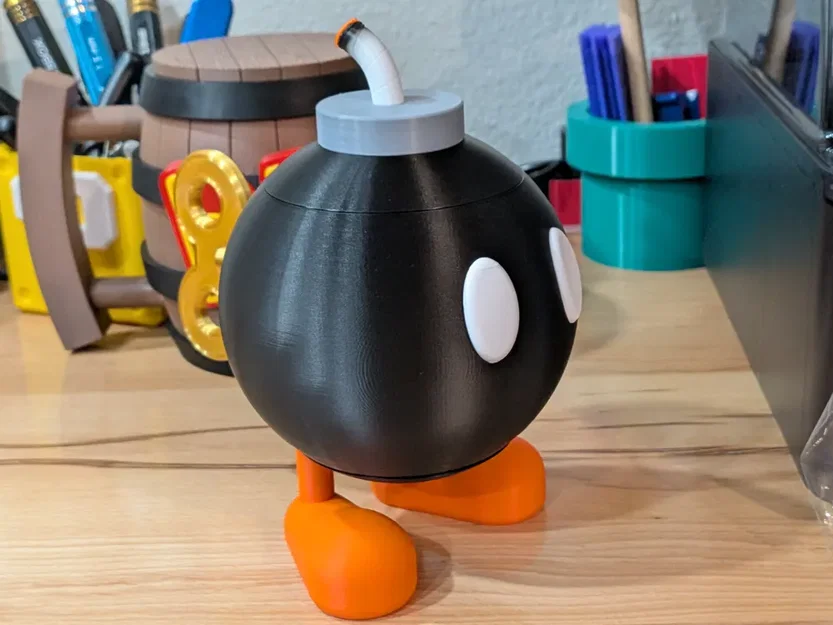 Mẫu in 3D chậu cây mini hình nhím và mặt cười trang trí bàn làm việc - Image 4