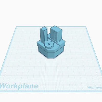 Low‑Poly Gear CMM – Mô hình trưng bày để bàn