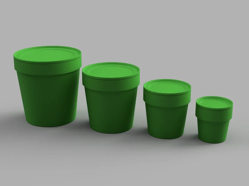 Bộ chậu cây xếp chồng (Stackable Plant Pots) đa năng kèm nắp - Image 1