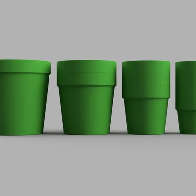 Bộ chậu cây xếp chồng (Stackable Plant Pots) đa năng kèm nắp