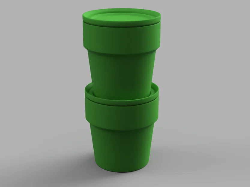 Bộ chậu cây xếp chồng (Stackable Plant Pots) đa năng kèm nắp - Image 3