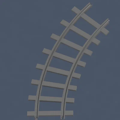 Đường ray mô hình Gauge 1 dạng khớp nối R300 cong