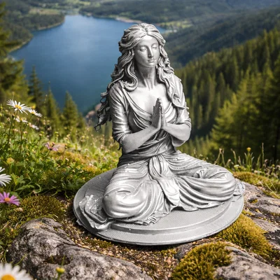 Tượng Cô Gái Thiền Yoga – Zen Yoga Girl Statue