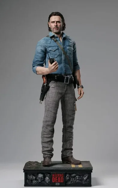 Mô hình 3D Rick Grimes The Walking Dead siêu chi tiết - Image 1