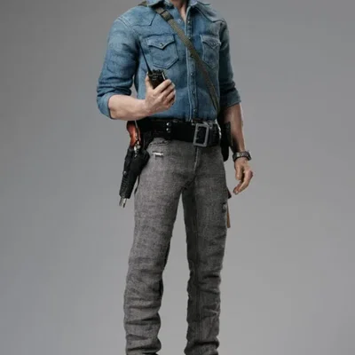 Mô hình 3D Rick Grimes The Walking Dead siêu chi tiết