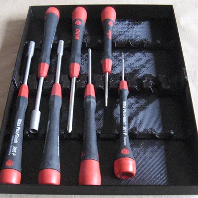 Khay 3D thông minh cho bộ tua vít Wiha PicoFinish