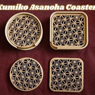 Miếng lót ly Kumiko Asanoha
