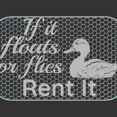 Bảng hiệu "Rent It"