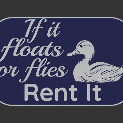 Bảng hiệu "Rent It"