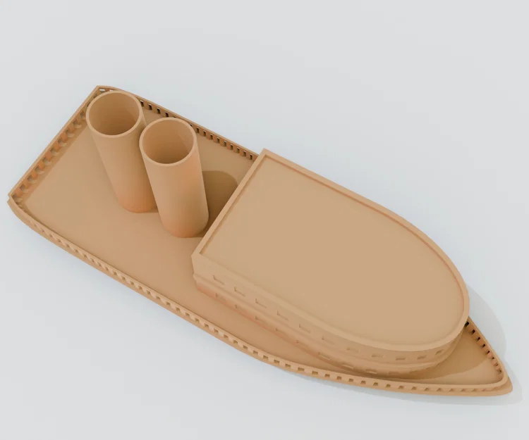 Ống cắm bút hình tàu hơi nước Steamship - Image 4