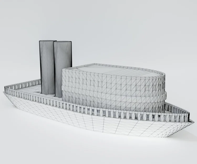 Ống cắm bút hình tàu hơi nước Steamship - Image 8