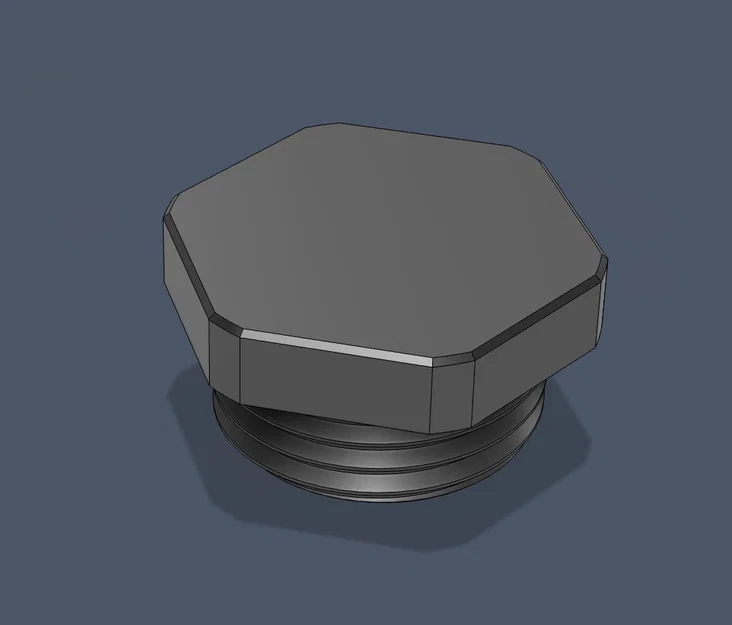 Nắp bịt ren 1/2 inch NPT (Plug 1/2'' NPT) tiện dụng cho in 3D - Image 1