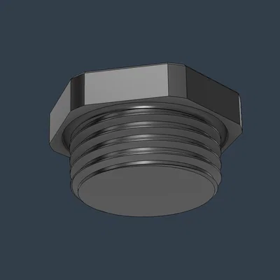Nắp bịt ren 1/2 inch NPT (Plug 1/2'' NPT) tiện dụng cho in 3D