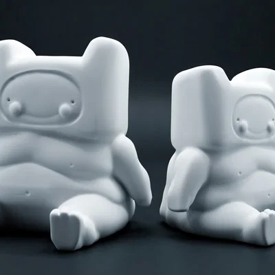 Mô hình 3D Baby Finn Adventure Time đáng yêu cho fan hâm mộ