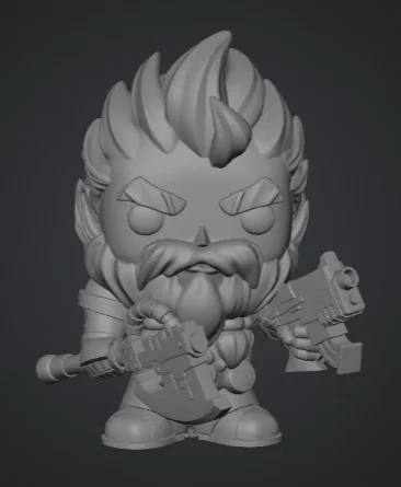 Mô hình 3D Funko Pop Space Wolf cho fan Warhammer 40k cực chất - Image 1