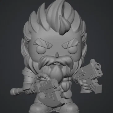 Mô hình 3D Funko Pop Space Wolf cho fan Warhammer 40k cực chất