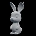 Mẫu in 3D móc khóa thỏ Bunny Rabbit xinh xắn - Thumbnail 1