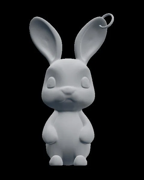Mẫu in 3D móc khóa thỏ Bunny Rabbit xinh xắn - Image 2