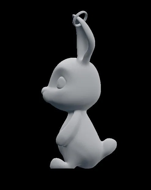 Mẫu in 3D móc khóa thỏ Bunny Rabbit xinh xắn - Image 3