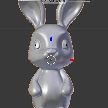 Mẫu in 3D móc khóa thỏ Bunny Rabbit xinh xắn
