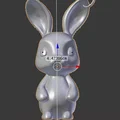 Mẫu in 3D móc khóa thỏ Bunny Rabbit xinh xắn - Thumbnail 6